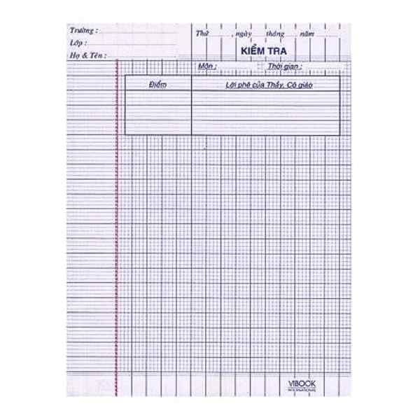  Giấy Kiểm Tra Vibook (20 Tờ) 