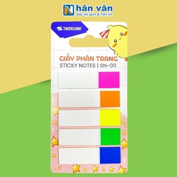Giấy Phân Trang Pet - 12 x 45 mm - Thiên Long SN-011 (100 Tờ/Xấp) - nhanvan.vn