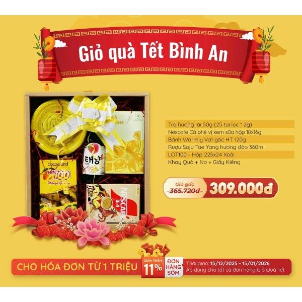 Giỏ Quà Tết Bình An - Tết Bính Ngọ - 2026 - nhanvan.vn