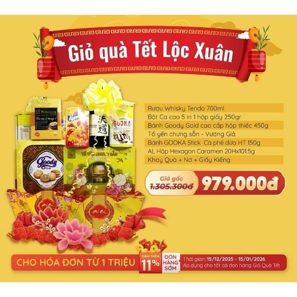 Giỏ Quà Tết Lộc Xuân - Tết Bính Ngọ - 2026 - nhanvan.vn