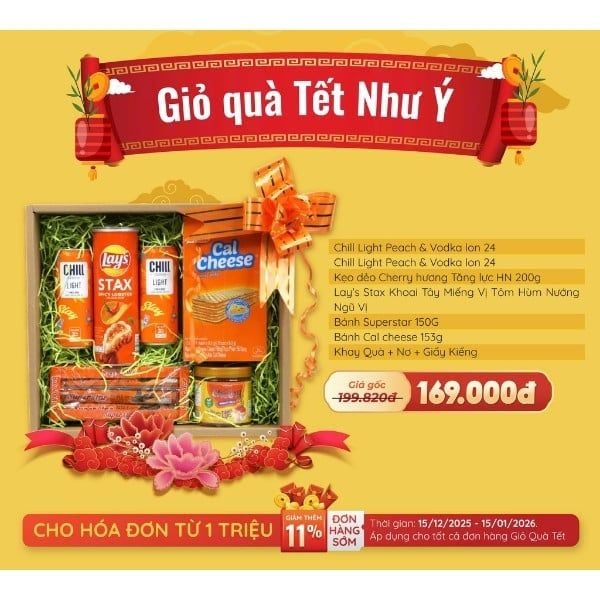 Giỏ Quà Tết Như Ý - Tết Bính Ngọ - 2026 - nhanvan.vn