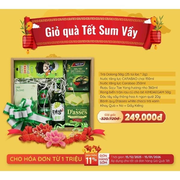 Giỏ Quà Tết Sum Vầy - Tết Bính Ngọ - 2026 - nhanvan.vn