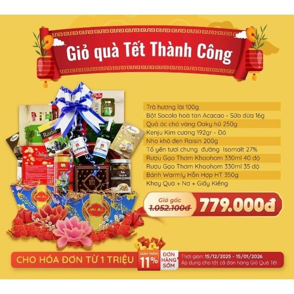 Giỏ Quà Tết Thành Công - Tết Bính Ngọ - 2026 - nhanvan.vn