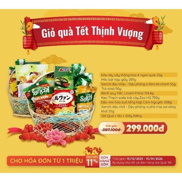 Giỏ Quà Tết Thịnh Vượng - Tết Bính Ngọ - 2026 - nhanvan.vn