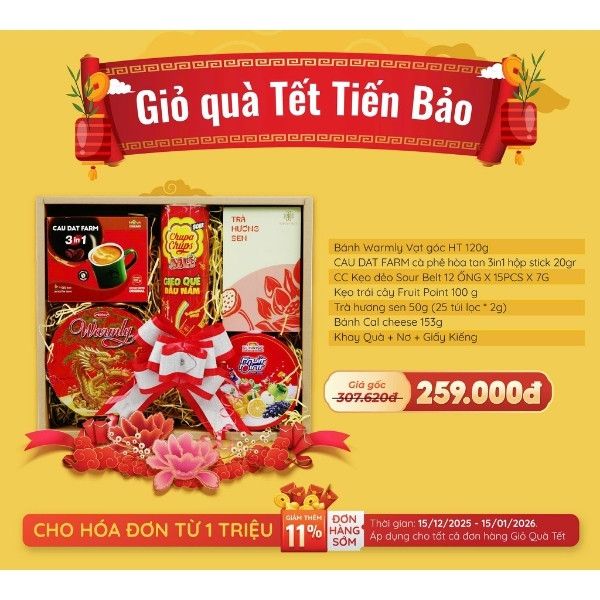 Giỏ Quà Tết Tiến Bảo - Tết Bính Ngọ - 2026 - nhanvan.vn