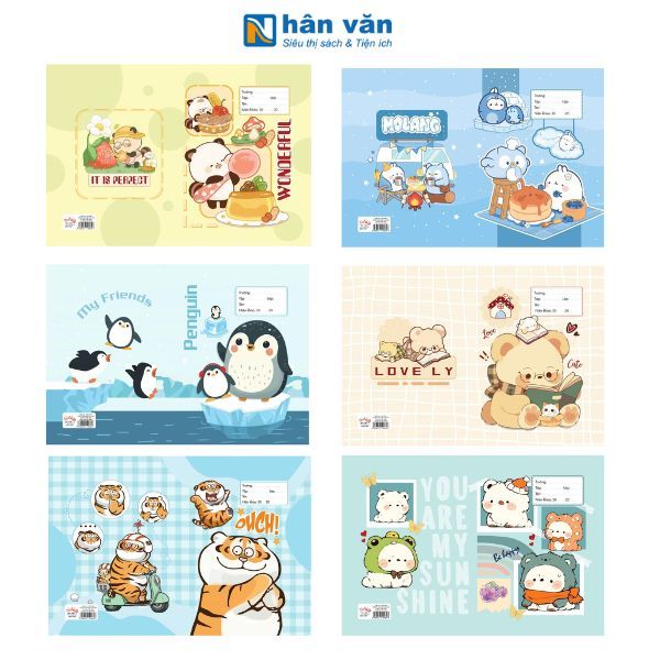  Giấy Bao Tập In Hình Hoạt Hình Dễ Thương - Giao Mẫu Ngẫu Nhiên 