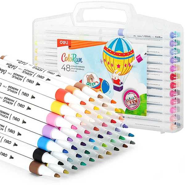 Hộp 48 Bút Marker Acrylic Colorun - Deli EC189-48