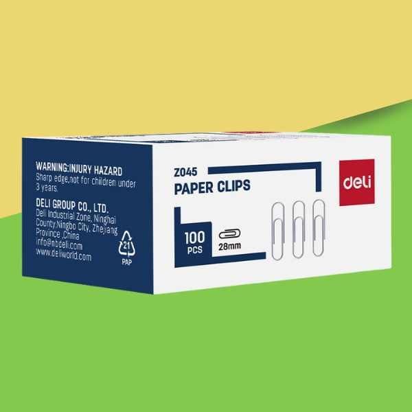  Hộp Ghim Vòng Màu Bạc - Deli - EZ045 