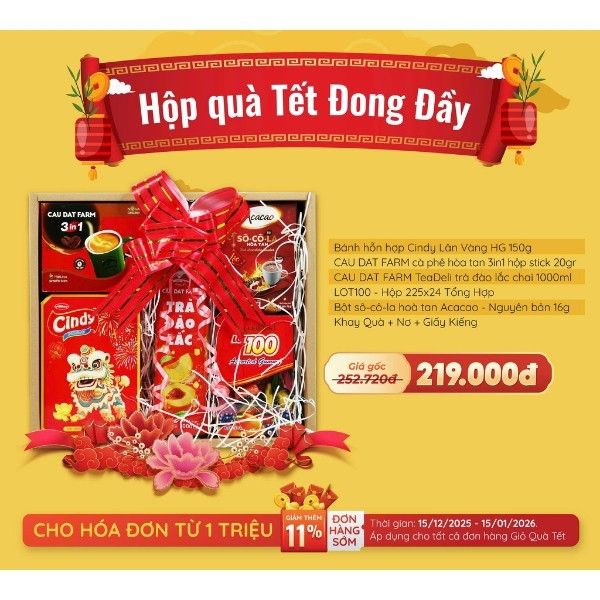 Hộp Quà Tết Đong Đầy - Tết Bính Ngọ - 2026 - nhanvan.vn