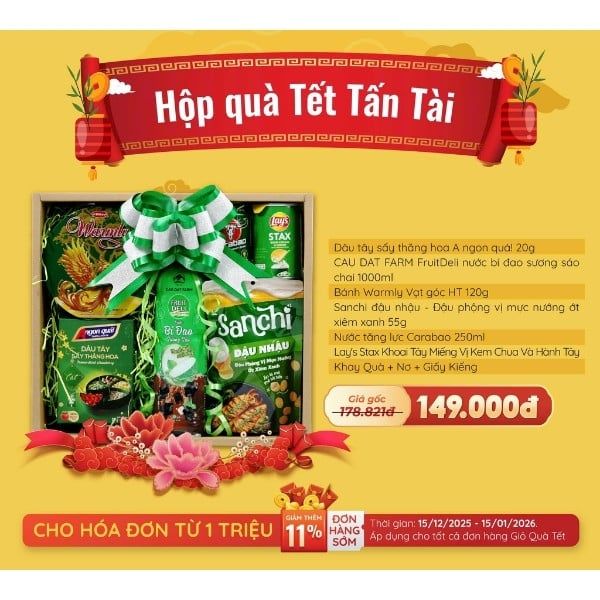 Hộp Quà Tết Tấn Tài - Tết Bính Ngọ - 2026 - nhanvan.vn