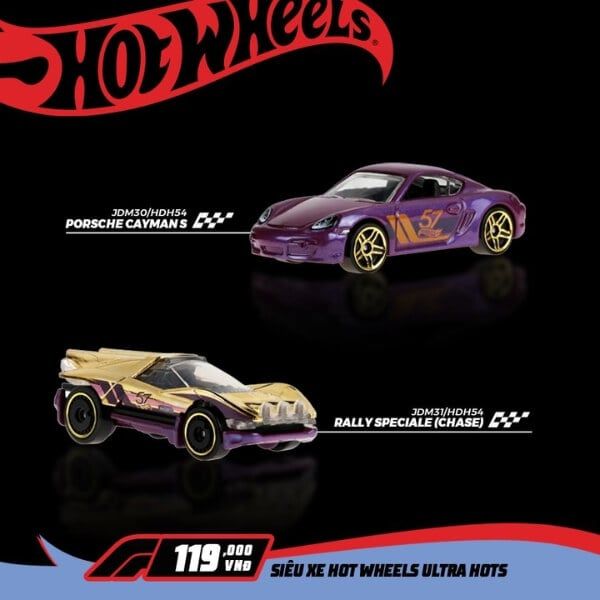  HOT WHEELS - Siêu xe HOT WHEELS Ultra Hots - PORSCHE CAYMAN S - 24 Vỉ / Thùng - JDM30/HDH54 