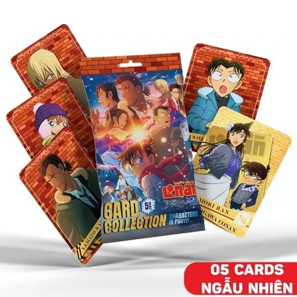  Bộ Thẻ Sưu Tập - Character in Photo Thám Tử Lừng Danh Conan - Dư Ảnh của Độc Nhãn (5 Cards Ngẫu Nhiên/Túi) 