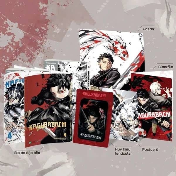 Kagurabachi - Tập 4 - Bản Sưu Tầm - Tặng Kèm Postcard + Bìa Sưu Tầm + Huy Hiệu Lenticular + Clearfile + Poster