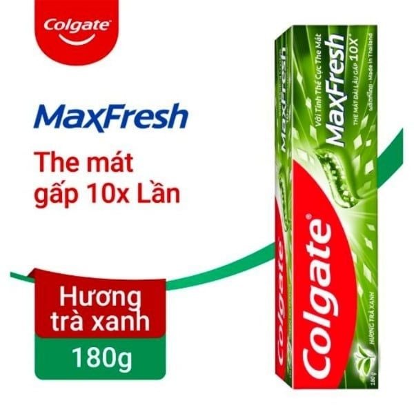  Kem Đánh Răng Colgate MaxFresh Hương Trà Xanh 180g 