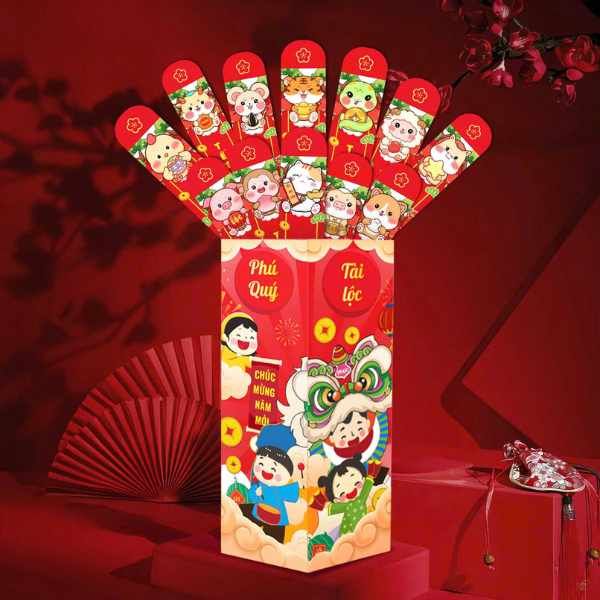 Lì Xì Que Gieo Quẻ May Mắn - nhanvan.vn