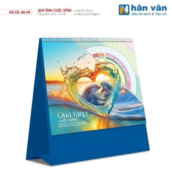  Lịch Bàn Vuông - Quà Tặng Cuộc Sống 