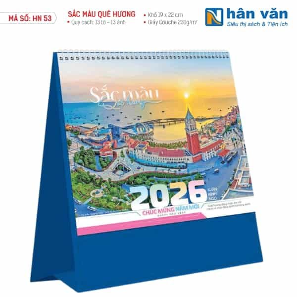 Lịch Bàn Vuông - Sắc Màu Quê Hương - nhanvan.vn