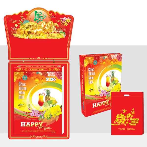 Lịch Bloc Siêu Cực Đại 2026 - Chủ Đề Ẩm Thực Ba Miền - Văn Lang VL05 - nhanvan.vn