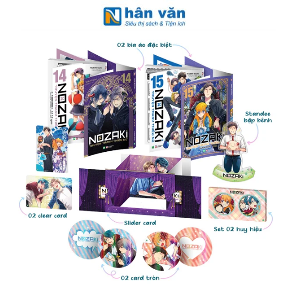 Bộ Manga - Nozaki & Truyện Tranh Thiếu Nữ: Tập 14 + Tập 15 (Bộ 2 Tập) - nhanvan,vn