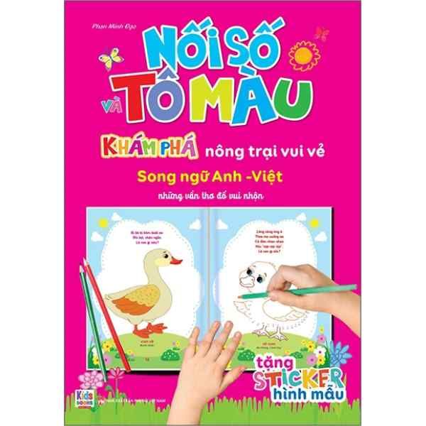 Nối Số Và Tô Màu - Khám Phá Nông Trại Vui Vẻ - Song Ngữ Anh-Việt - nhanvan.vn