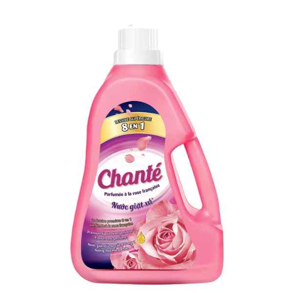 Nước Giặt Xả Cao Cấp 8 Trong 1 Hương Hoa Hồng Pháp Chanté Ohara Chai 3.1kg