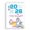  Lịch Treo Tường 2026 - Thời Gian Là Một Món Quà - Time Is A Gift - Do What You Gotta Do To Be Happy 