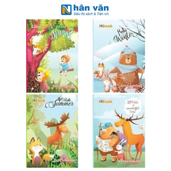  Combo 10 Cuốn Tập Học Sinh Nhân Văn - 4 Ô ly Vuông - 96 Trang 70gsm - NVBOOK 