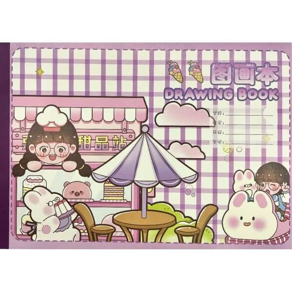  Sách Vẽ Tranh - Drawing Book - Xiaoxue - Sốt Hạt Dẻ 