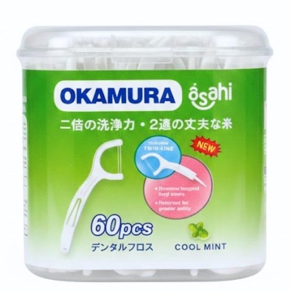 Tăm Chỉ Kẽ Răng AH-OK-60P Okamura - Hộp 60 Cái - nhanvan.vn