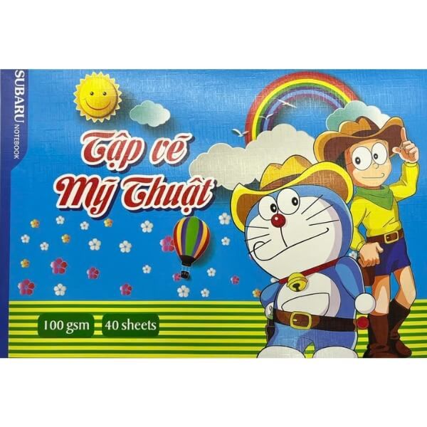  Tập Vẽ Mỹ Thuật  Subaru -100 Gsm - 40 trang 