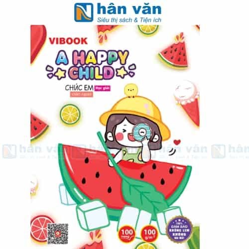  Tập Học Sinh Vibook Gold A Happy Child - 100 Trang 100Gsm 