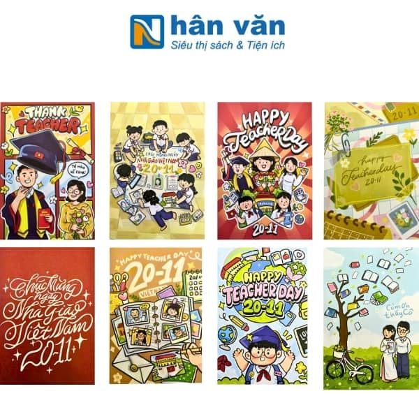 Thiệp Cảm Ơn Thầy Cô 20/11 - nhanvan.vn