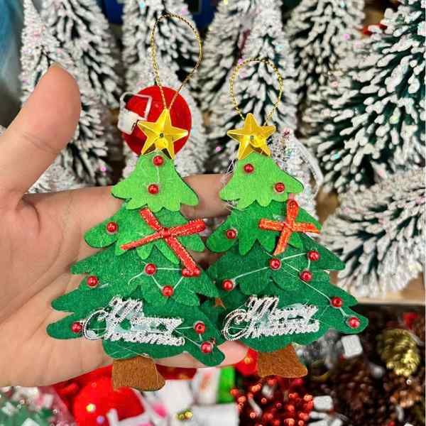  Thông Vải Nỉ 10cm - Trang Trí Noel 