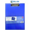  Bìa Trình ký Nhựa A4 Đôi - Deli - EF402-VN - Trong Suốt Xanh 