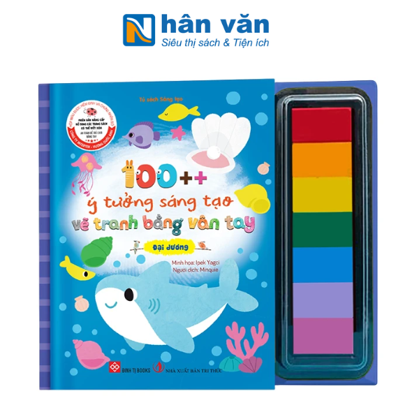  100++ Ý Tưởng Sáng Tạo Vẽ Tranh Bằng Vân Tay - Đại Dương - Bìa Cứng 