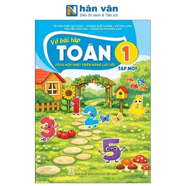 Vở Bài Tập Toán Lớp 1 Tập 1 - Tích Hợp Phát Triển Năng Lực Số - Kết Nối Tri Thức - Chuẩn Mới Nhất 2026 - nhanvan.vn