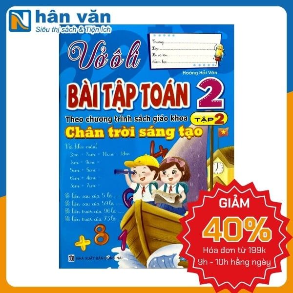 Vở Ôli Bài Tập Toán Lớp 2 - Tập 2 - Chân Trời Sáng Tạo