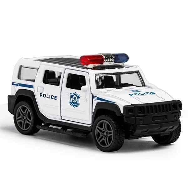 Đồ Chơi Mô Hình Xe Hợp Kim Chạy Đà - Alloy Pull Back Car - Toys&Joys 53202-J -Xe Cảnh Sát SUV - nhanvan.vn