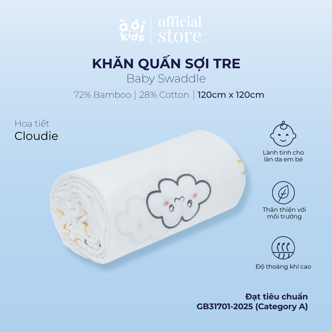  Khăn quấn Baby Swaddle Đa Năng Cho Bé 
