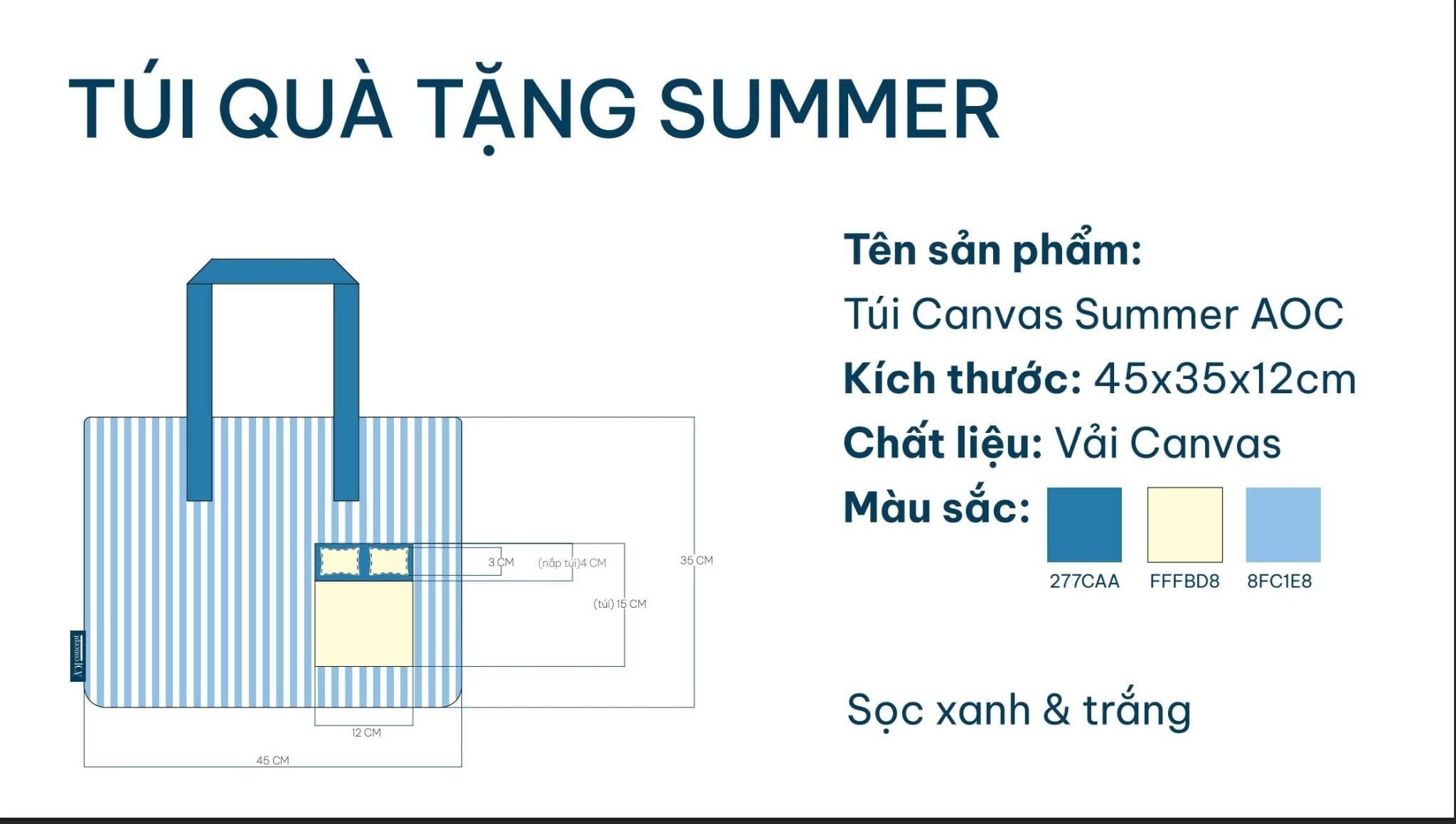  Túi quà tặng Summer Tote Bag 