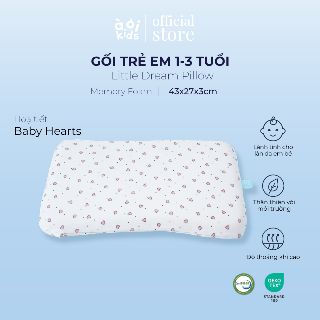  Gối Little Dream Pillow Cho Bé 1-3 Tuổi 