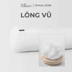  [Quà tặng Combo] Tặng túi lưới giặt & Ruột gối ôm Lông Vũ Deluxe 37  x 100 