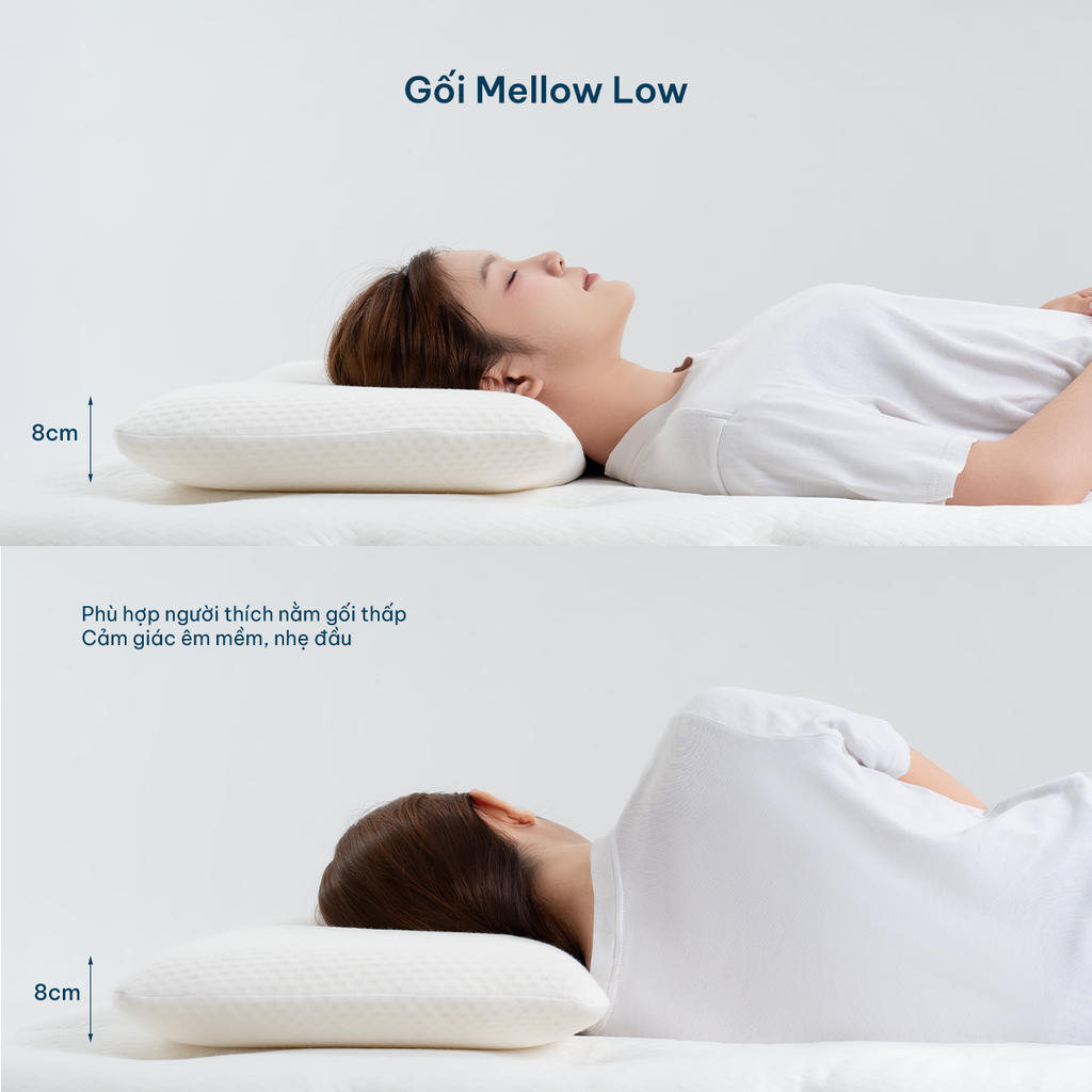 Ruột Gối Nằm Mellow Pillow | Memory Foam | 35x55cm 40x60cm | À Ơi Concept