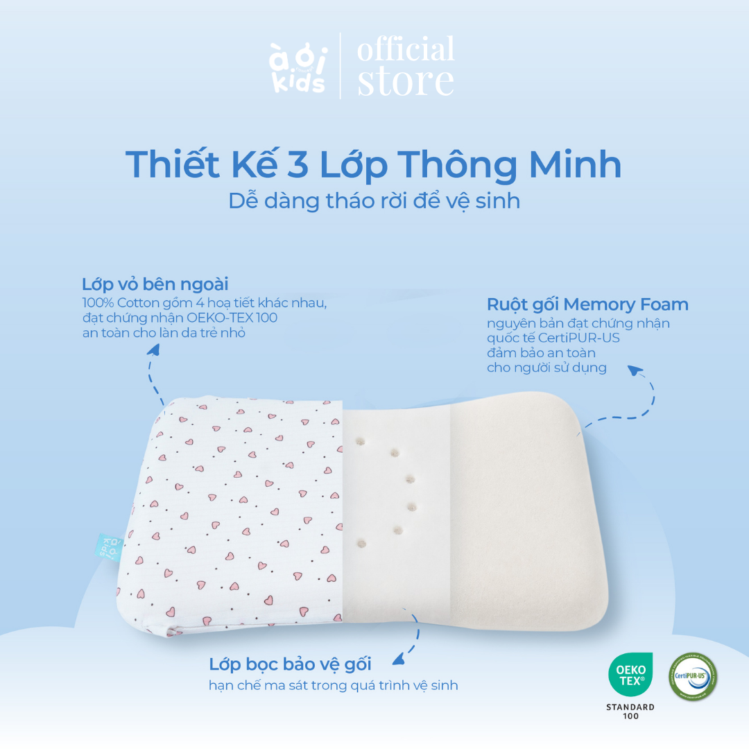  Gối Little Dream Pillow Cho Bé 1-3 Tuổi 
