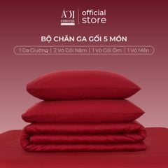 Bộ chăn ga gối Tencel 60s Velvet Kiss [Đỏ Nhung] À ƠI CONCEPT