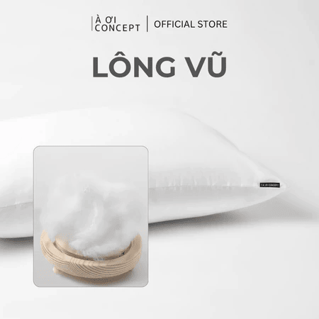 Ruột Gối Nằm Gòn Lông Vũ | 35x50cm 40x40cm 45x65cm 50x50cm 60x80cm