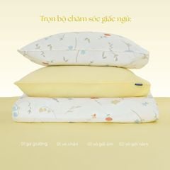 Bộ chăn ga gối Tencel 60s, họa tiết [ HONEY FLORA ]