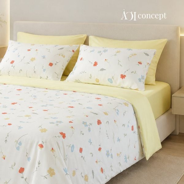  Bộ chăn ga gối Tencel 60s, họa tiết [ Honey Flora ] À ƠI CONCEPT 