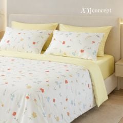  Bộ chăn ga gối Tencel 60s, họa tiết [ HONEY FLORA ] 