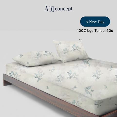  Bộ ga giường & 2 vỏ gối Tencel 50s [ A New Day ] 